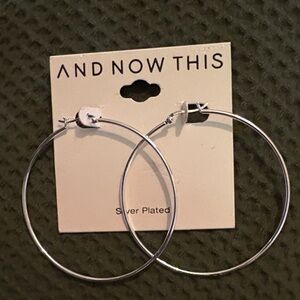 Silver Hoop Earrings - and now this